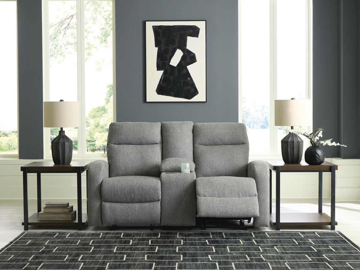 Moreau Place DBL Rec Loveseat w/Console