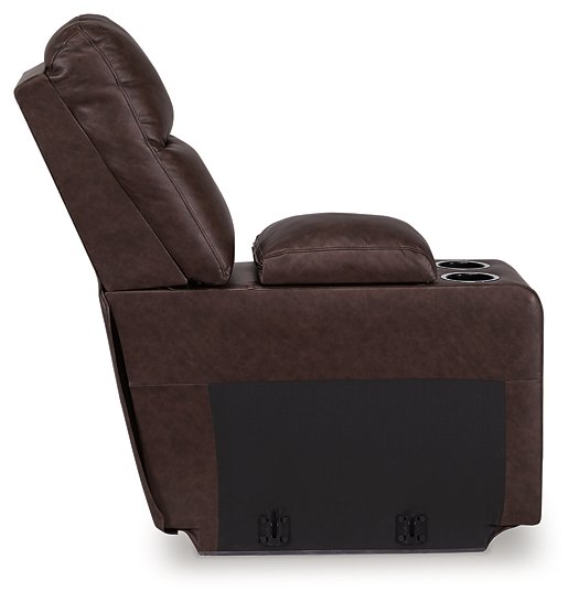 Punch Up Power Reclining Sectional Loveseat with Console