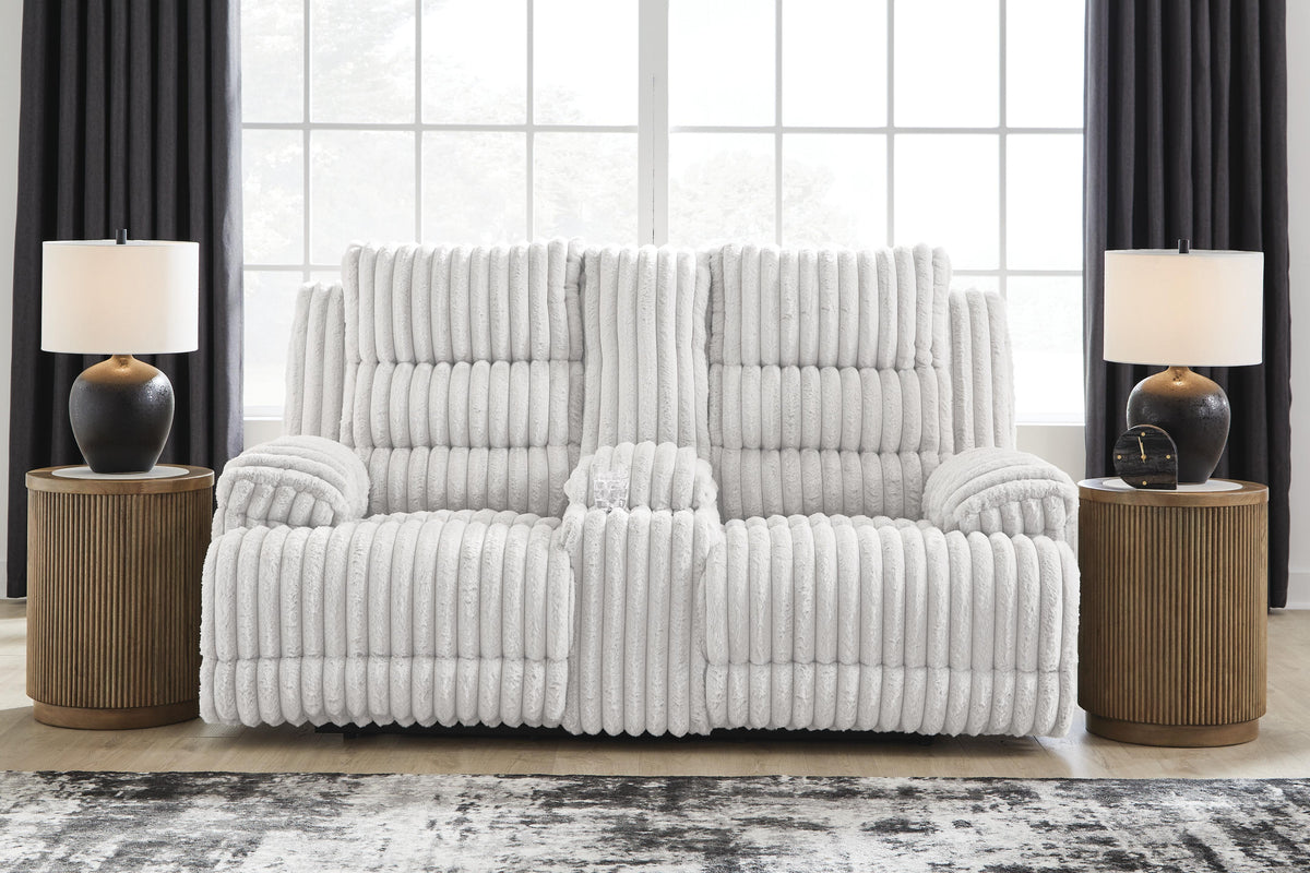 Technique DBL Recliner Power Loveseat w/ Console