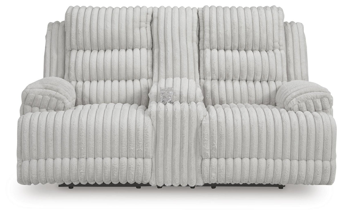 Technique DBL Recliner Power Loveseat w/ Console