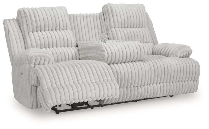 Technique Reclining Power Sofa w/ Drop-Down Table