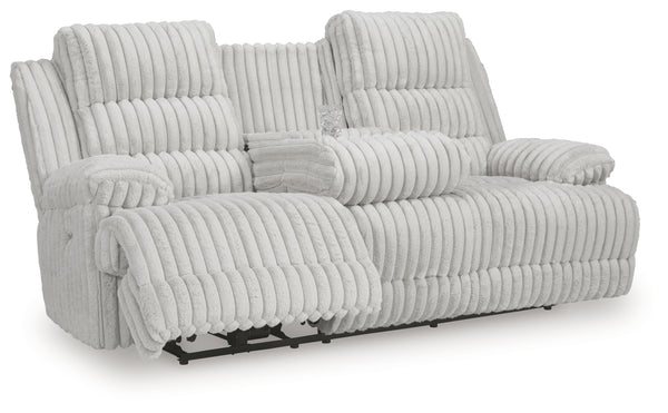 Technique Reclining Power Sofa w/ Drop-Down Table