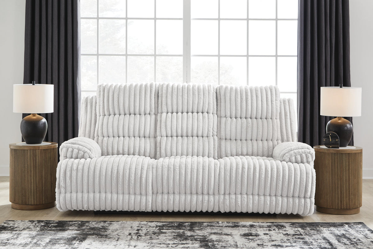 Technique Reclining Power Sofa w/ Drop-Down Table
