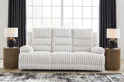 Technique Reclining Power Sofa w/ Drop-Down Table