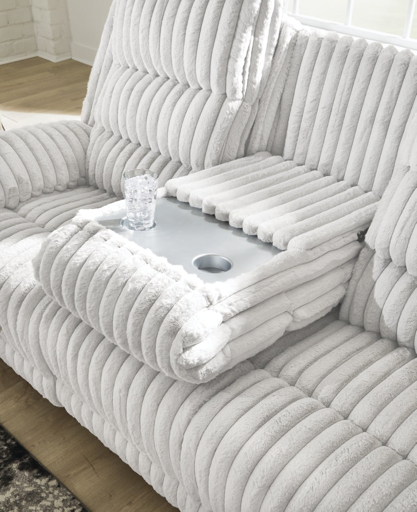 Technique Reclining Power Sofa w/ Drop-Down Table