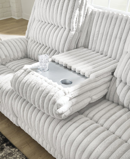 Technique Reclining Power Sofa w/ Drop-Down Table