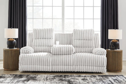 Technique Reclining Power Sofa w/ Drop-Down Table