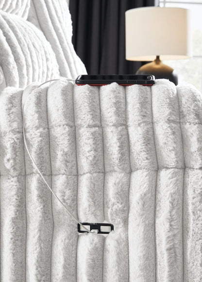 Technique Reclining Power Sofa w/ Drop-Down Table