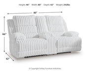 Technique DBL Recliner Power Loveseat w/ Console