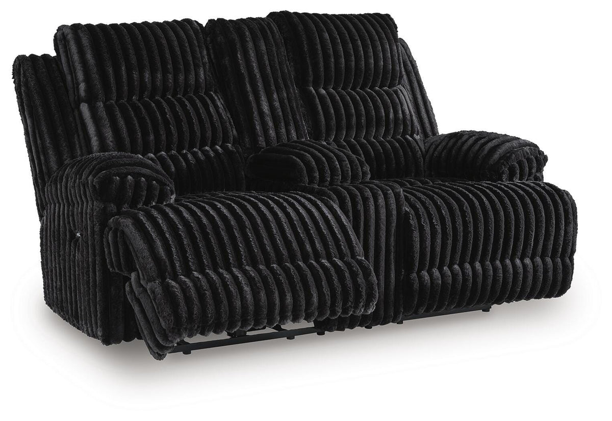 Technique DBL Recliner Power Loveseat w/ Console