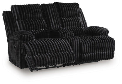 Technique DBL Recliner Power Loveseat w/ Console