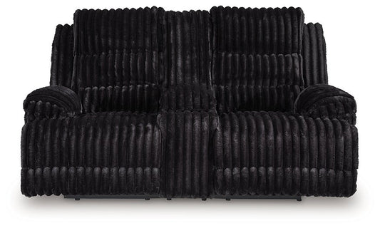 Rhine Falls Reclining Loveseat with Console