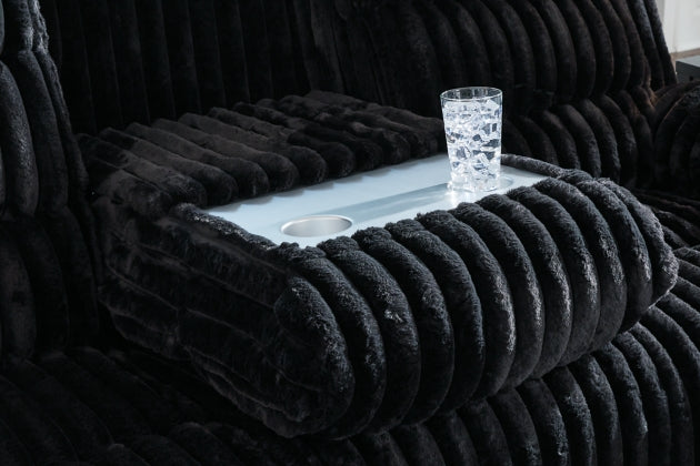 Technique Reclining Power Sofa w/ Drop-Down Table