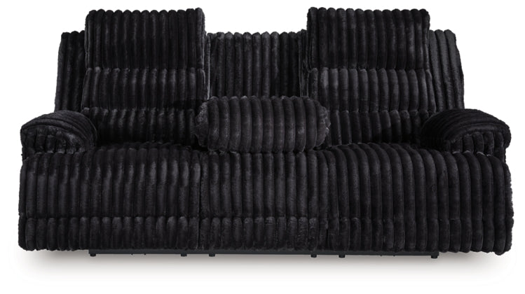 Technique Reclining Power Sofa w/ Drop-Down Table