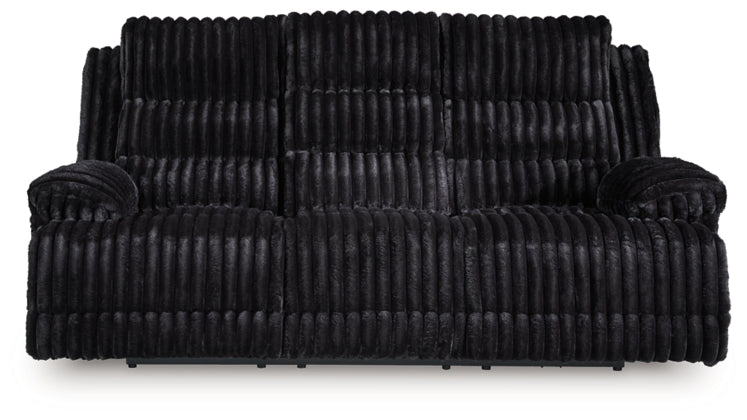 Technique Reclining Power Sofa w/ Drop-Down Table