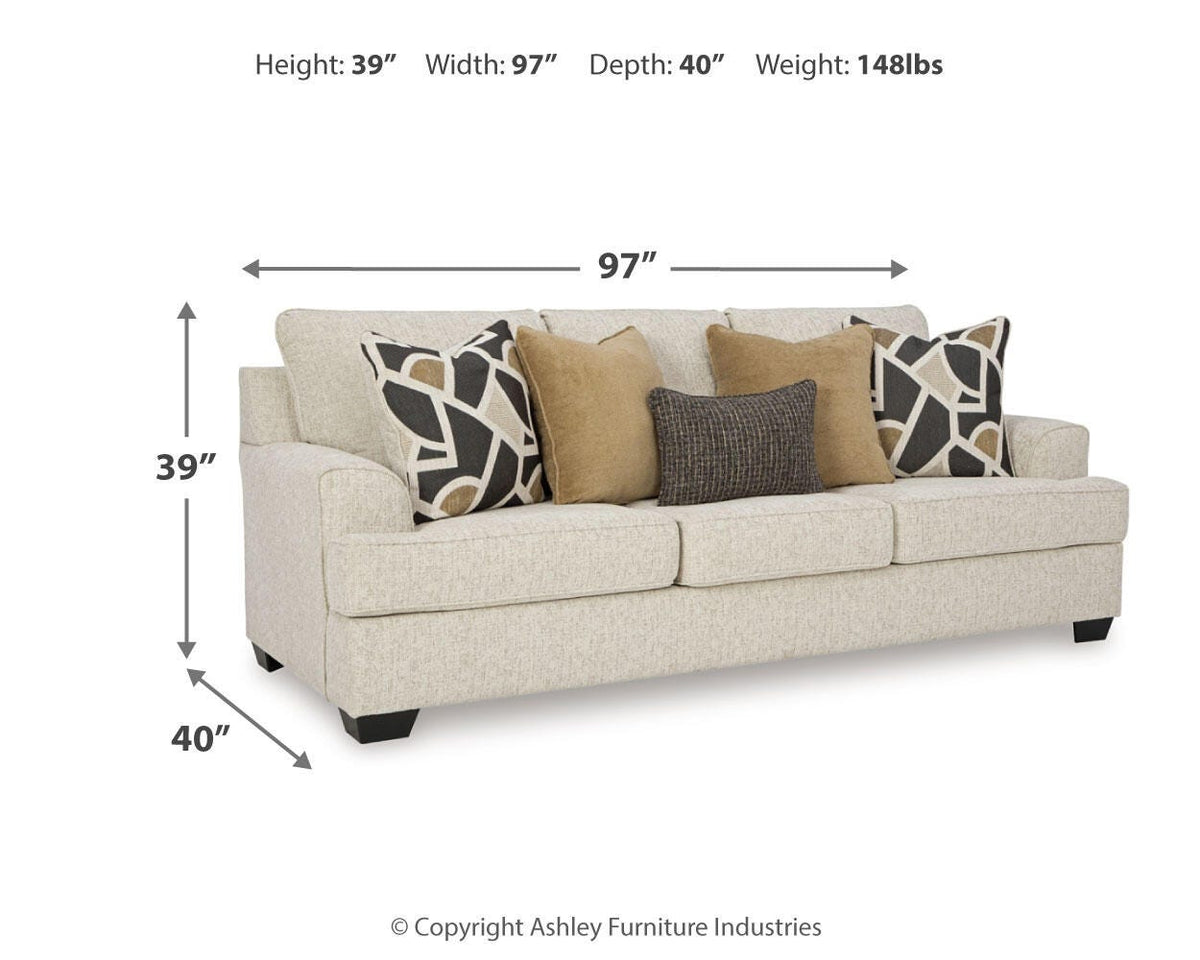 Heartcort Sofa, Loveseat, Chair and Ottoman