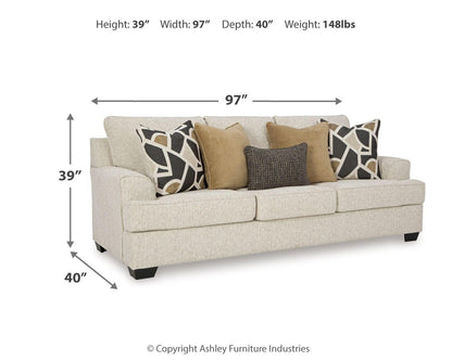 Heartcort Sofa, Loveseat, Chair and Ottoman
