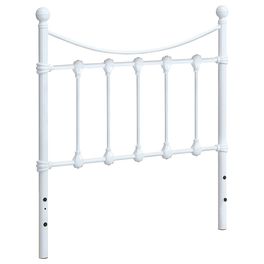 Marie Metal Open Frame Headboard White