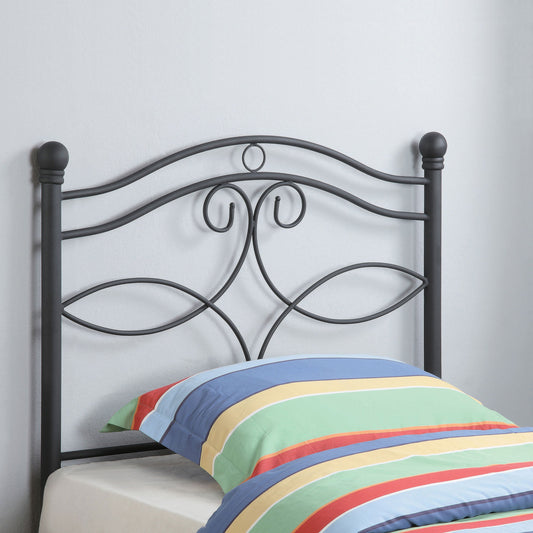 Callie Metal Open Frame Headboard Matte Black