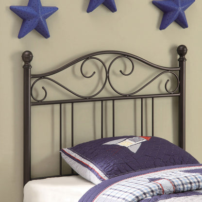 Ellis Metal Open Frame Headboard Dark Bronze