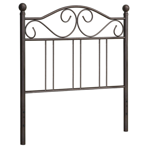 Ellis Metal Open Frame Headboard Dark Bronze