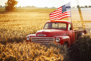 Rustic Patriot Tempered Glass