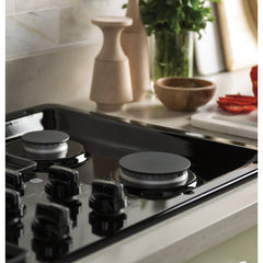  GE 36-inch Built-In Gas Cooktop with MAX Burner System JGP3036DLBB IMAGE 4
