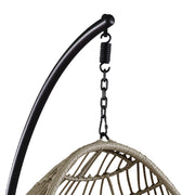 Silla colgante Vasant de 94 cm de ancho y forma envolvente