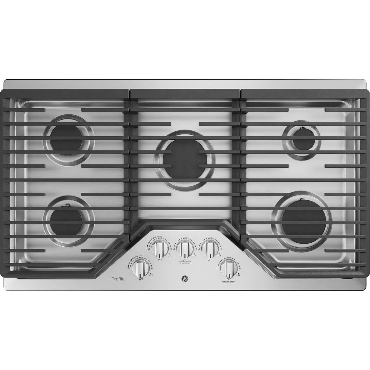  GE Profile 36-inch Built-In Gas Cooktop with MAX Burner System PGP7036SLSS IMAGE 1