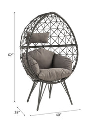 Sillón de patio Aeven de 62" de ancho