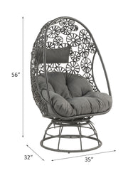 Sillón y mesa auxiliar de patio Hikre