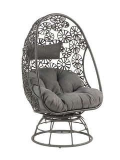 Sillón y mesa auxiliar de patio Hikre