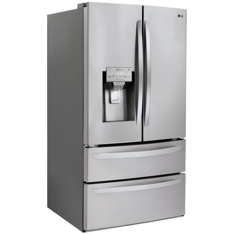  LG 36-inch, 27.8 cu.ft. Freestanding French 4-Door Refrigerator with Slim SpacePlus® Ice System LMXS28626S IMAGE 2