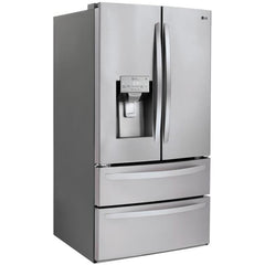  LG 36-inch, 27.8 cu.ft. Freestanding French 4-Door Refrigerator with Slim SpacePlus® Ice System LMXS28626S IMAGE 2