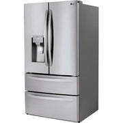  LG 36-inch, 27.8 cu.ft. Freestanding French 4-Door Refrigerator with Slim SpacePlus® Ice System LMXS28626S IMAGE 3