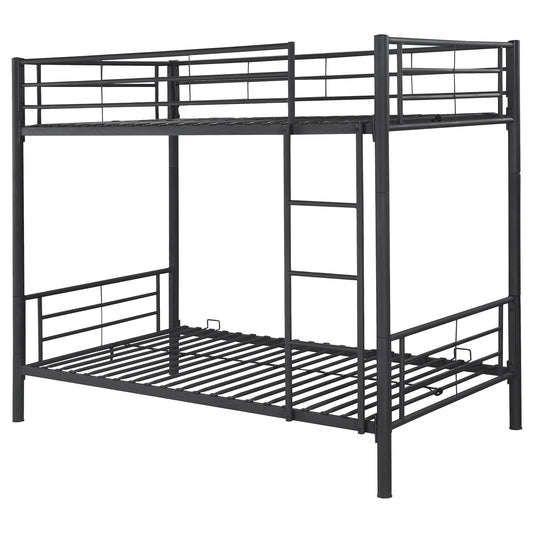 Hayward Metal Over Bunk Bed Black