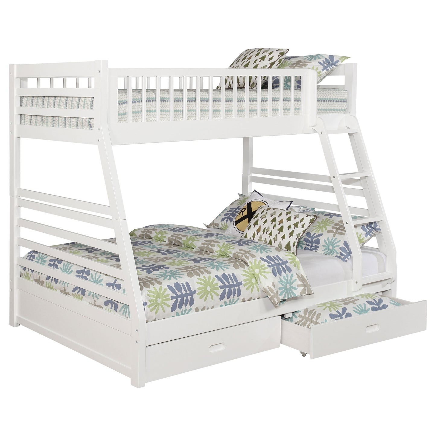 Ashton 2-drawer Wood Over Bunk Bed