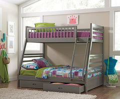 Ashton 2-drawer Wood Over Bunk Bed