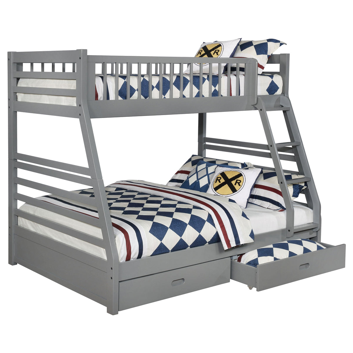 Ashton 2-drawer Wood Over Bunk Bed