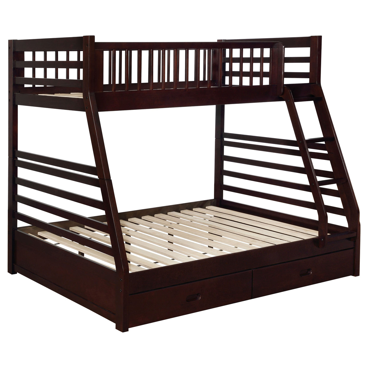 Ashton 2-drawer Wood Over Bunk Bed