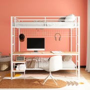 Campus  Workstation Bunk Bed Matte Black