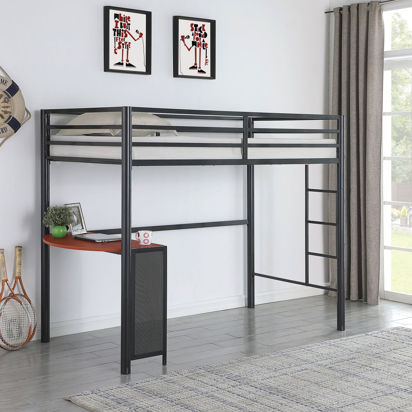 Cama alta Fisher Workstation color bronce
