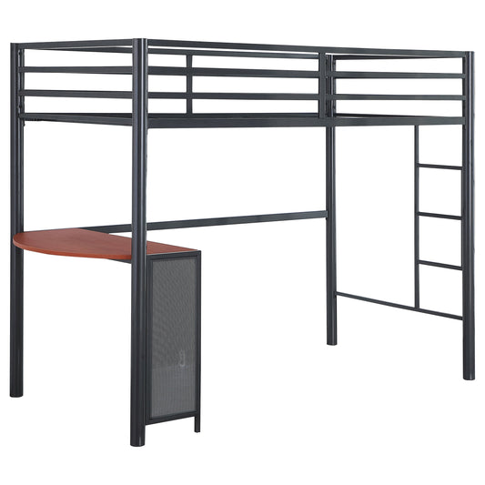 Fisher Workstation Loft Bed Gunmetal