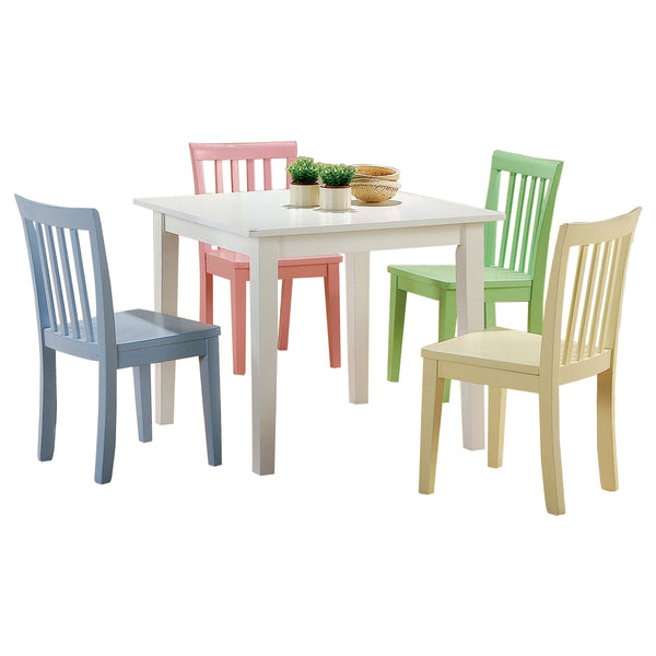 Rory 5-Piece Kids Table and Chairs Set – Multi Color