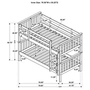 Chapman Wood Over Bunk Bed White
