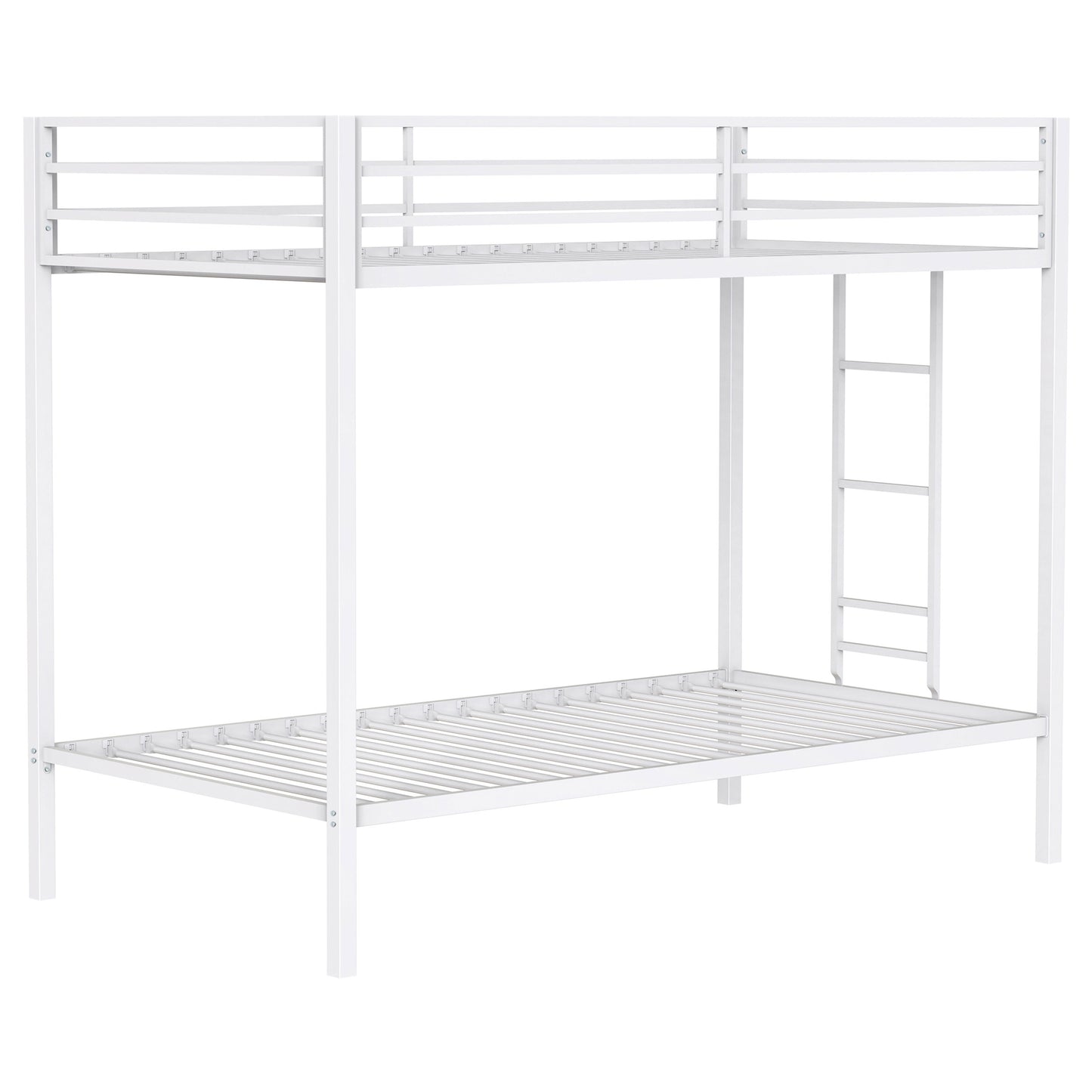 Alevera Metal Bunk Bed with Ladder Black