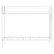 Alevera Metal Bunk Bed with Ladder Black