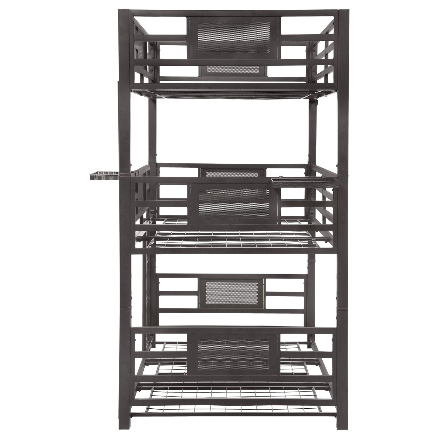 Rogen Metal Triple Bunk Bed Dark Bronze