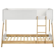 Wyatt Wood Over Bunk Bed White and Natural
