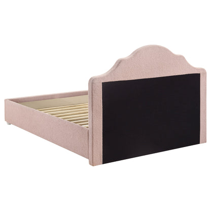 Ashleigh 44-inch Upholstered Storage Platform Bed Pink